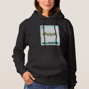 Pull À Capuche Cartes Alligator Mexicaine