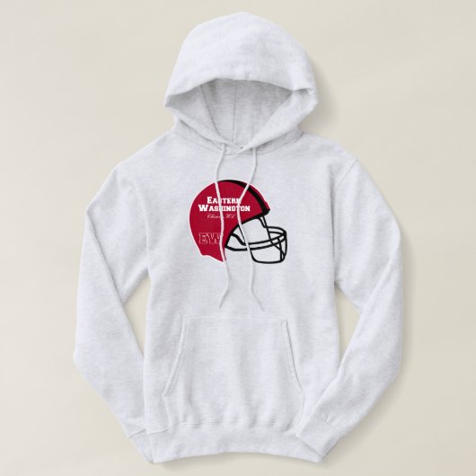 Pull À Capuche Casque de football Cheney Washington WA (Design devant)