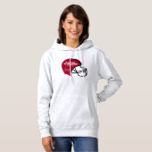 Pull À Capuche Casque de football Cheney Washington WA (Devant entier)