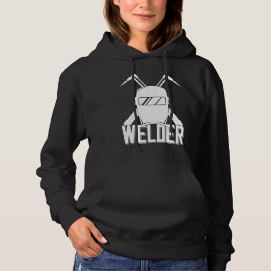 Pull À Capuche Casque de Soudure pour Métallier Fier (Devant)
