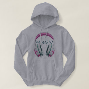 Pull À Capuche casques de musique pour filles
