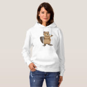 Pull À Capuche Castor aux fléchettes avec fléchette (Devant entier)