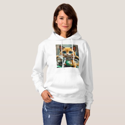 Pull À Capuche Cat drôle (Devant entier)