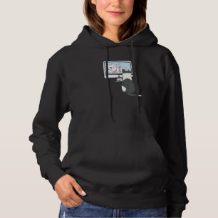 Pull À Capuche Cat Joke Cat Surfing Cool Web Vintage Cat Ordinate