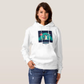 Pull À Capuche Cat UFO Selfie : Pixel Art #3 Femmes (Pixel Art) (Devant entier)