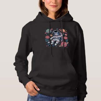 Pull À Capuche Catstronaut cosmique dans Neon Space Vaporwave