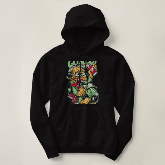 Pull À Capuche Cavalier Fou 🤯 (Design devant)