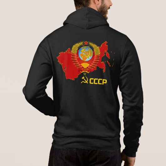 Pull À Capuche CCCP - Hoodie. d'Union Soviétique (Dos)