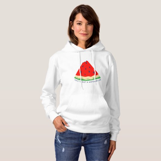 Pull À Capuche Ce n'est pas une pastèque (Devant entier)