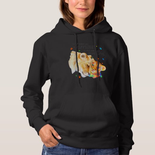 Pull À Capuche Ce Qui Vous Fait Différent Lion Maman Autisme Enfa (Devant)
