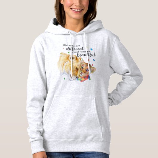 Pull À Capuche Ce Qui Vous Rend Différent, C'Est Ce Qui Vous Rend (Devant)