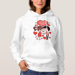 Pull À Capuche Célébration "Heureuse Sainte-Valentin"