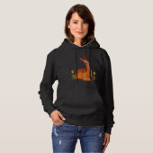 Pull À Capuche Cerf Mignon Bébé Faon Amusant Symbole de Pureté et (Devant entier)