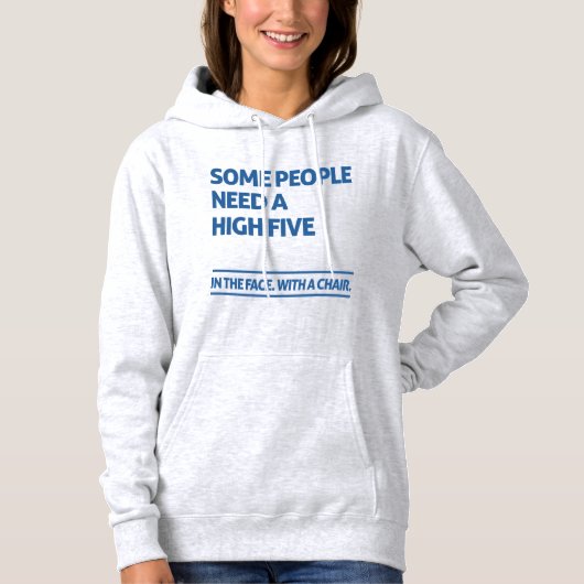 Pull À Capuche Certaines personnes ont besoin d'un maximum de cin (Devant)