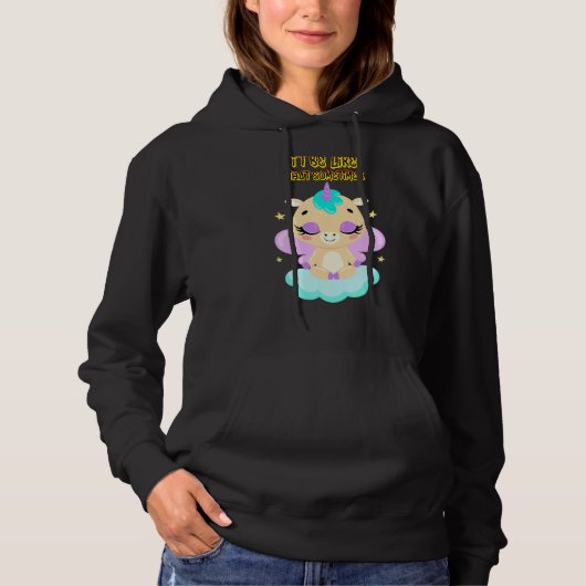 Pull À Capuche C'Est Comme Si Parfois Drôle Humour Amusant (Devant)