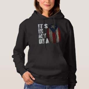 Pull À Capuche C'est dans mon Dna Porto Rico Drapeau Portoricain
