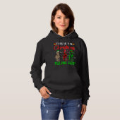 Pull À Capuche C'Est Mon Pyjama De Noël Cheval De Mer Père Noël H (Devant entier)