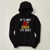 Pull À Capuche C'est mon régime ADN Fit (Design devant)