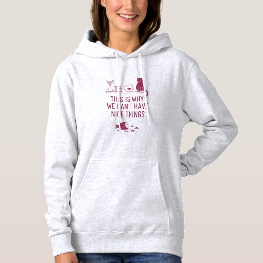 Pull À Capuche C'est Pour Ça Qu'on Ne Peut Pas Avoir de Jolies Ch (Devant)