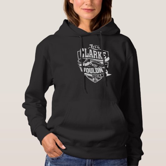 Pull À Capuche C'est une chose Clarke (Devant)