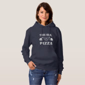 PULL À CAPUCHE CETTE FILLE AIME LA PIZZA (Devant entier)