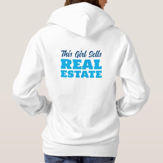 Pull À Capuche Cette Fille Vend Sweatshirt Immobilier (Dos)
