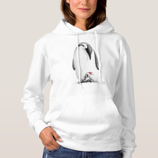 Pull À Capuche Chaleureux, mignon et maladroit, juste à temps pou (Devant)