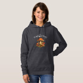 Pull À Capuche Champignons amusants Retro Personnalisable Réunion (Devant entier)