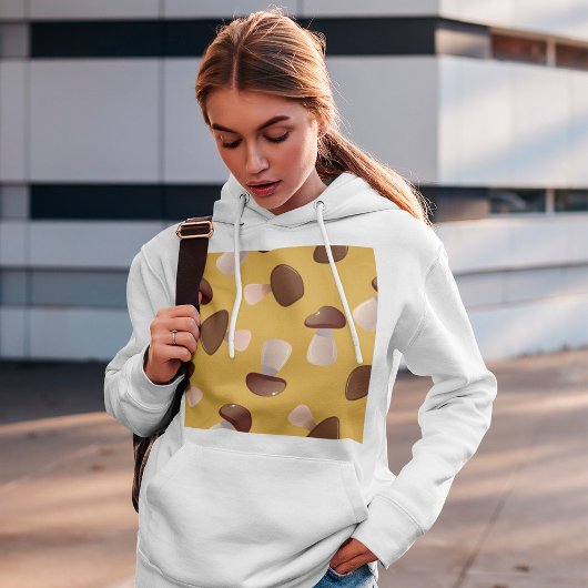 Pull À Capuche Champignons bruns