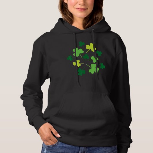 Pull À Capuche Chance Shamrock St. Patricks Day (Devant)