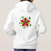 Pull À Capuche Chandail à capuchon floral festif (Dos)