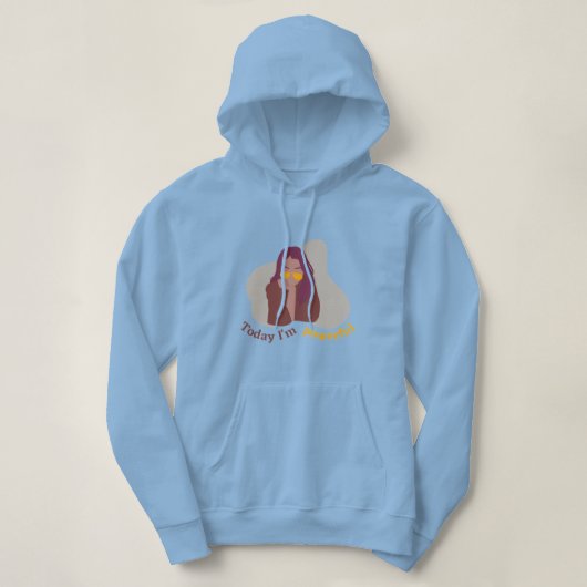 Pull À Capuche Chandail à capuchon pour femmes d'esthétique minim (Design devant)