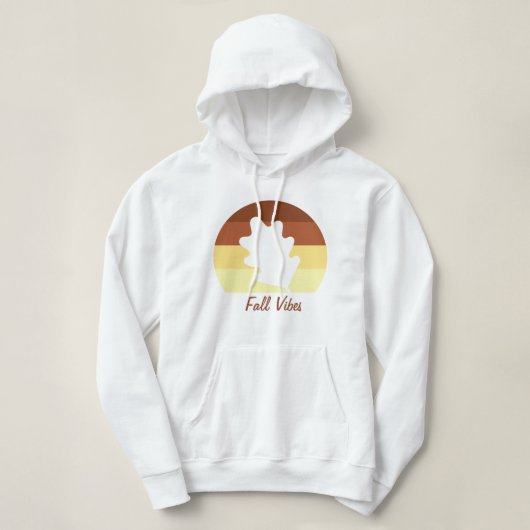 Pull À Capuche Chandail de la vibes automnale (Design devant)