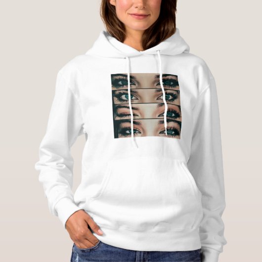 Pull À Capuche Chandail Les yeux ne mentent pas (Devant)