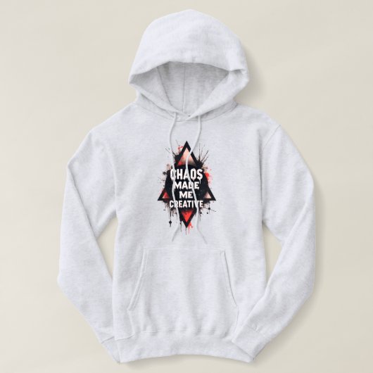 Pull À Capuche Chaos m'a rendu créative Sweatshirt pour femmes | (Design devant)