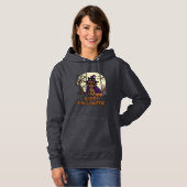 Pull À Capuche Chapeau de sorcière Pug Halloween joyeux Chaudron (Devant entier)