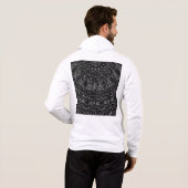 Pull À Capuche Charcoal Mandala  Hoodie (Dos entier)