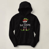 Pull À Capuche Chasse aux cerfs Groupe Elf Noël Pijama amusant (Design devant)