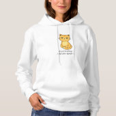 Pull À Capuche Chat affamé (Devant)