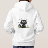 Pull À Capuche Chat au pays des Dandelions Fluffy (Dos)