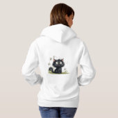 Pull À Capuche Chat au pays des Dandelions Fluffy (Dos entier)