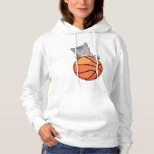 Pull À Capuche Chat avec basket (Devant)