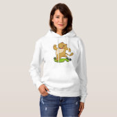 Pull À Capuche Chat avec Choker à l'exécution (Devant entier)