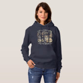 Pull À Capuche chat, café, t-shirt cozynight (Devant entier)