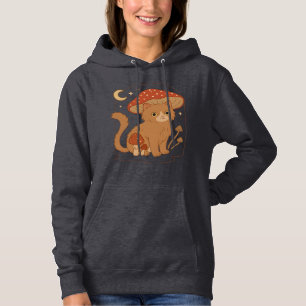 Pull À Capuche Chat de champignon Cottagecore avec chapeau � esth