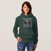 Pull À Capuche Chat de faune personnalisé moderne Texte mignon Fo (Devant entier)