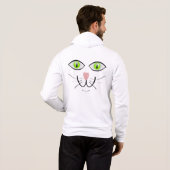 Pull À Capuche Chat Dessin Visage Drôle-29034 (Dos entier)