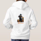 Pull À Capuche Chat d'Halloween (Dos)