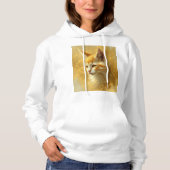 Pull À Capuche Chat doré (Devant)