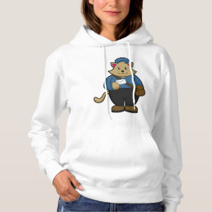 Pull À Capuche Chat en tant que Postman avec Enveloppe & Sac